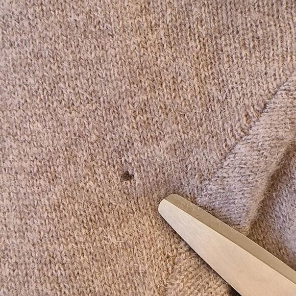 Tahari Tan Cashmere Longer Open Cardigan Sweater Size XS - Picture 9 of 11